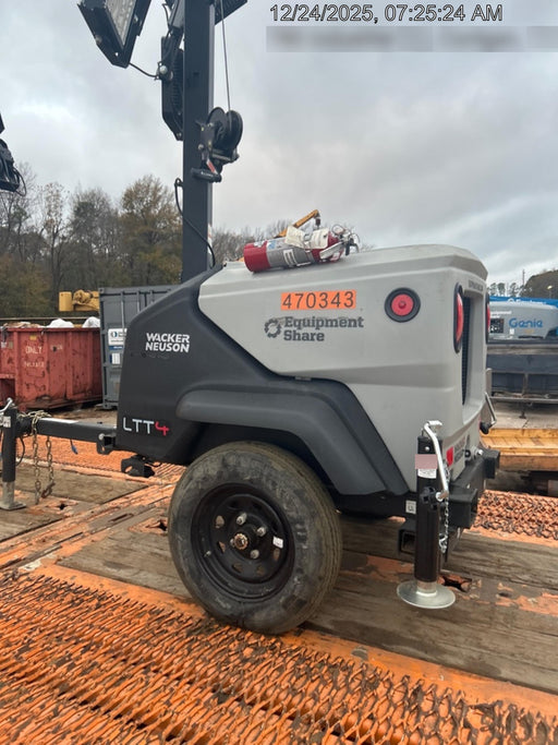 2024 Wacker Neuson LTT4 Diesel, Kohler KDW702, Deep Sea Controller, Auto Start, LED 320W, Bypass Outlet, T3