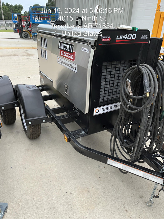 2024 Lincoln Electric LE400 Kubota V1505, Trlr, Cable Rack, Light Kit, ES Decals, T3