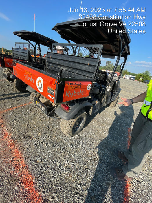 2021 Kubota RTV-X1140W-H Plastic Canopy, Windshield Acrylic Clear, LED Strobe Light, Wire Harness Kit, Back up Alarm
