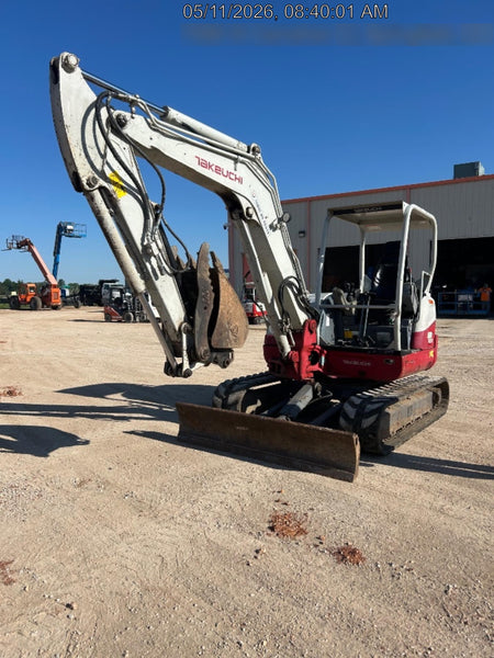 2019 Takeuchi TB260 Takeuchi TB260 Canopy w/Rubber Tracks, Auxiliary Hydraulics, Standard Blade, Manual QC