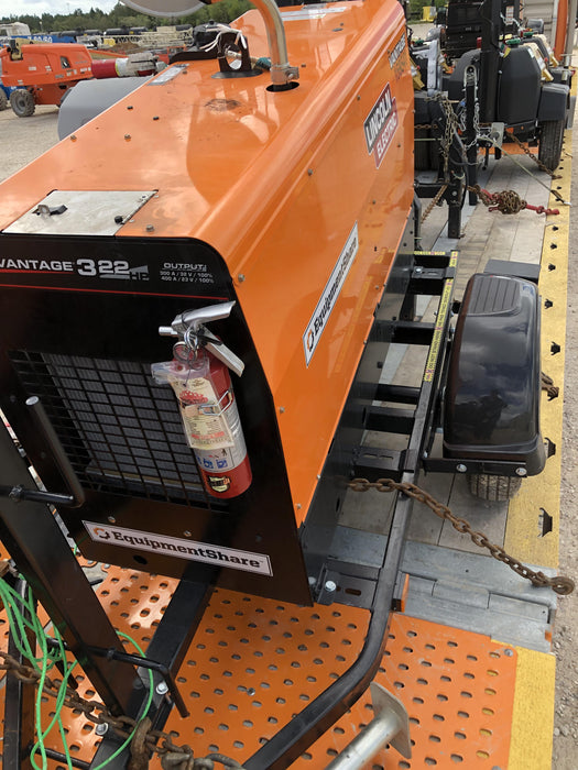 2021 Lincoln Electric Vantage 322 Vantage 322 Ready Pak 3 w/ Decals, ORANGE (includes trailer, cable rack, fender light kit) NO Telematics