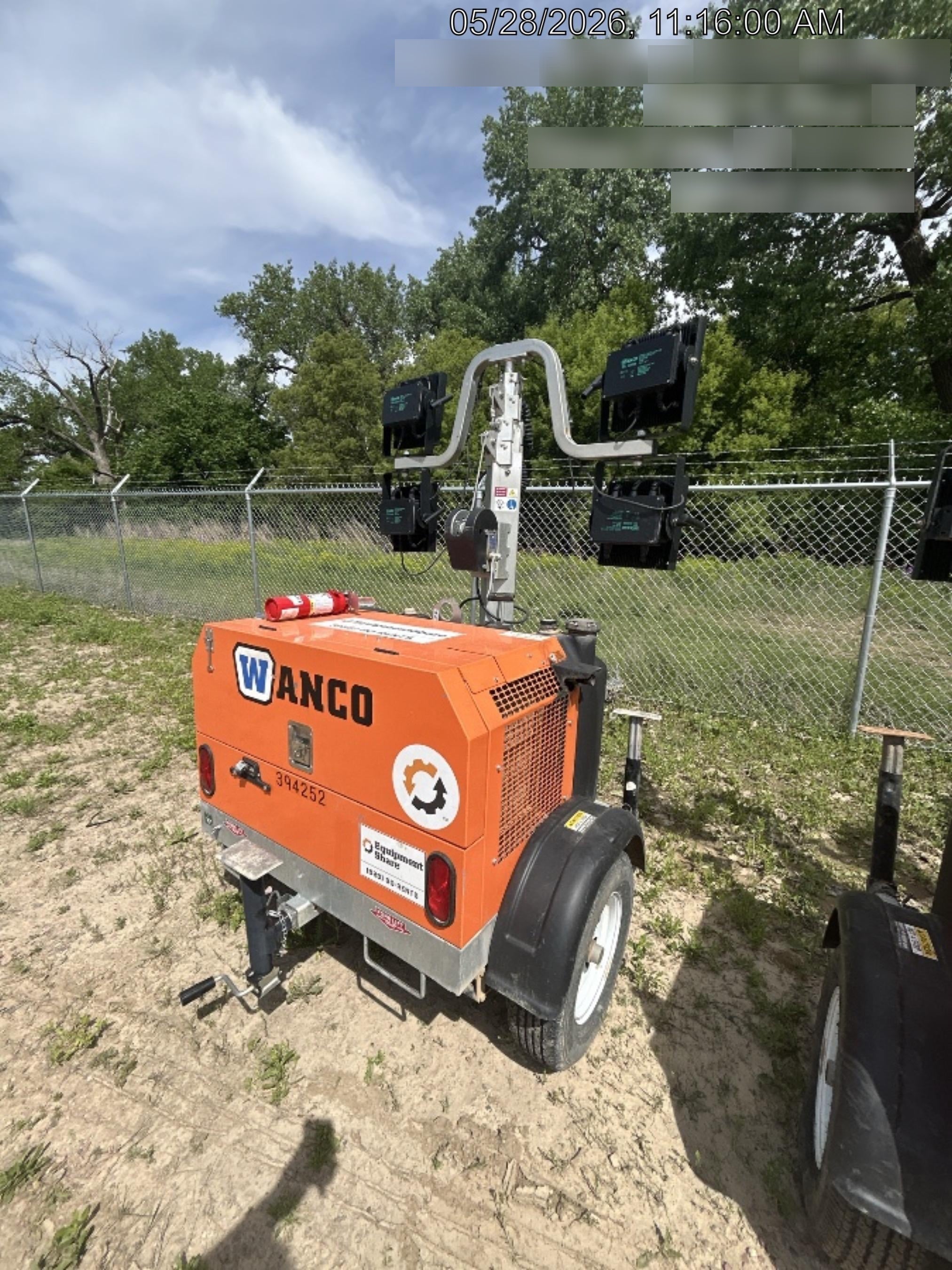 2024 Wanco WLTT-4MM4K Diesel, Deep Sea Controller, Shore Power Plug, Auto Start, (4) 350W LED Floodlights, 4kW Generator, 60 Gal Fuel Tank, 2" Ball, T3