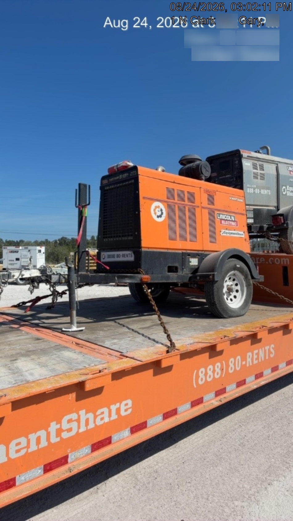 2021 Lincoln Electric Vantage 549X Ready Pak 3, ORANGE (includes trailer, cable rack, fender light kit)