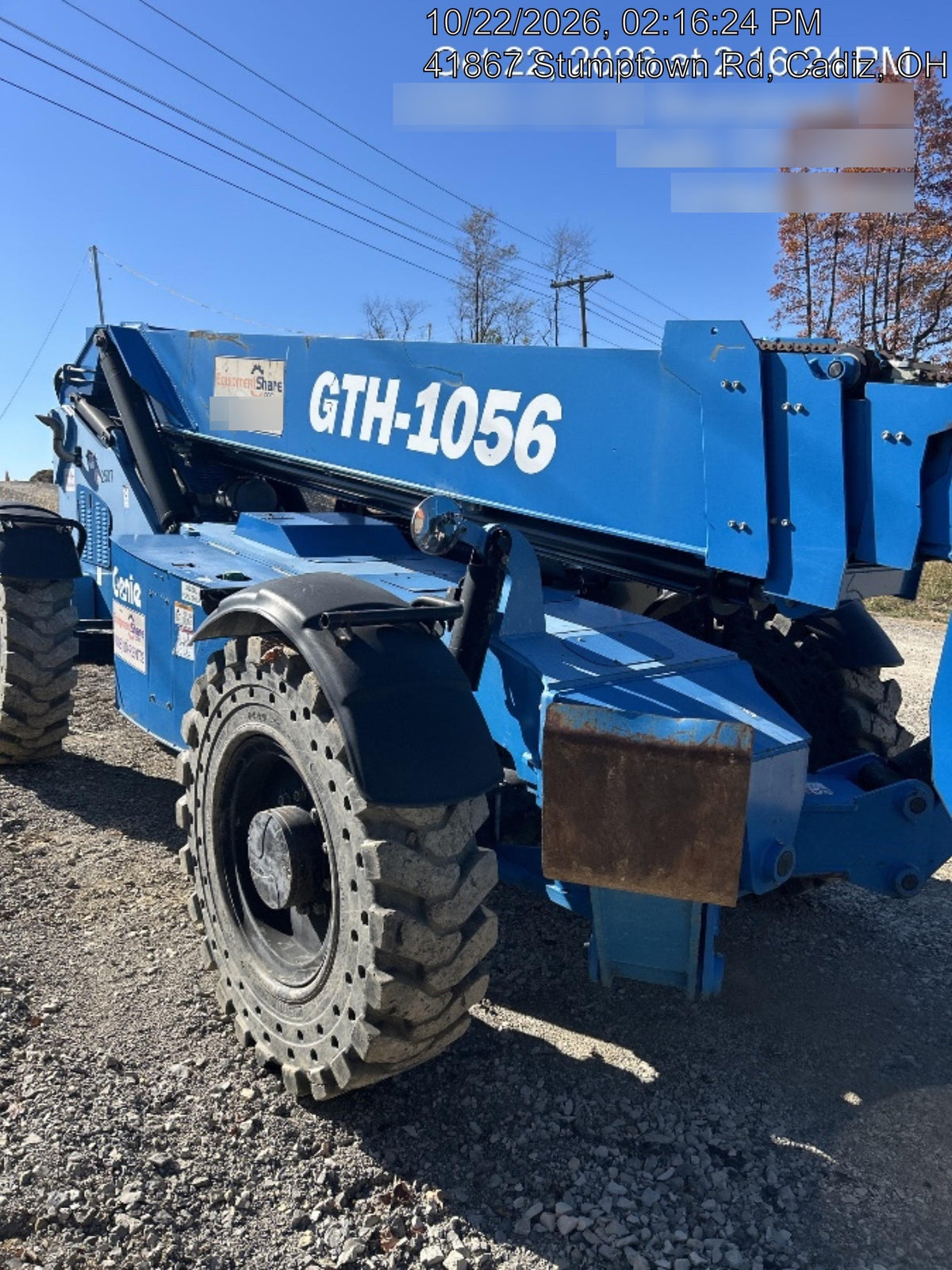 2016 Genie GTH-1056 Genie GTH1056 Telehandler
