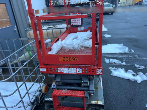 2020 Skyjack SJIII-3219 Solid NM Tires, Half height spring hinged entry gate, Dual Beacons, 800W Inverter