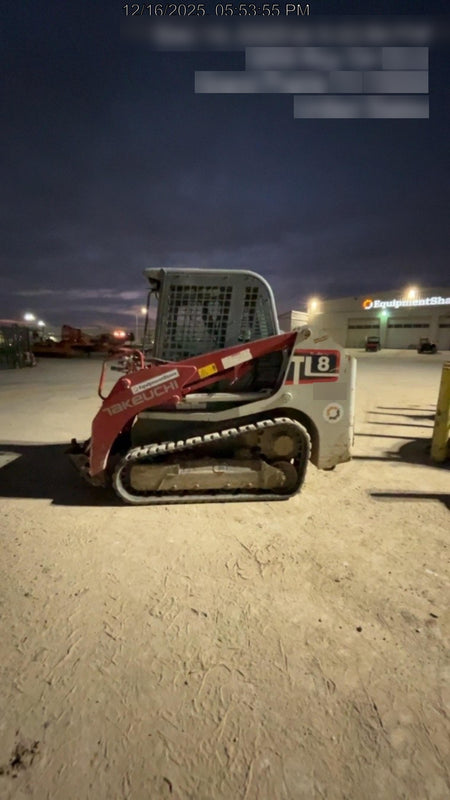 2020 Takeuchi TL8CR Cab/Heat/Air, 74hp, Hydraulic QC w/76" HD Bucket w/ Smooth Bolt on Edge, 76" HD Bucket w/Teeth
