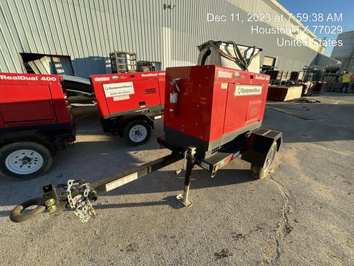 2022 Shindaiwa DGW400MDL Kubota D902 Engine, 23 HP, Dual Op Welder, Wire, Arc, Droop Stick, Tig, and CC Stick Functionality, Simulphase, 3 Phase and 1 Phase Gen Output, Single Axle NB Trlr, Slr Trckl Chrg 12V 12W, Fire Ext