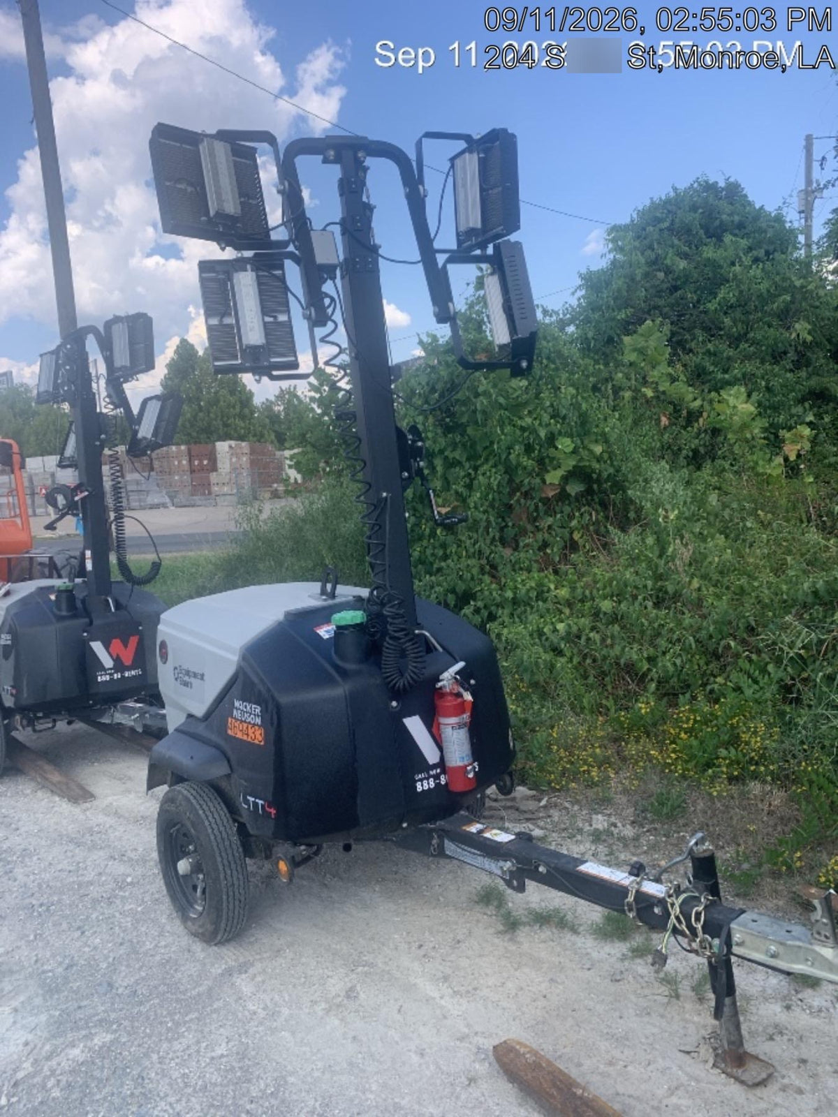 2024 Wacker Neuson LTT4 Diesel, Kohler KDW702, Deep Sea Controller, Auto Start, LED 320W, Bypass Outlet, T3
