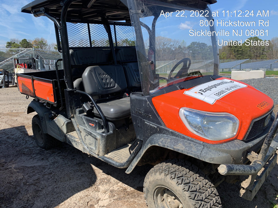 2021 Kubota RTV-X1140W-H Plastic Canopy, Windshield Acrylic Clear, LED Strobe Light, Wire Harness Kit, Back up Alarm