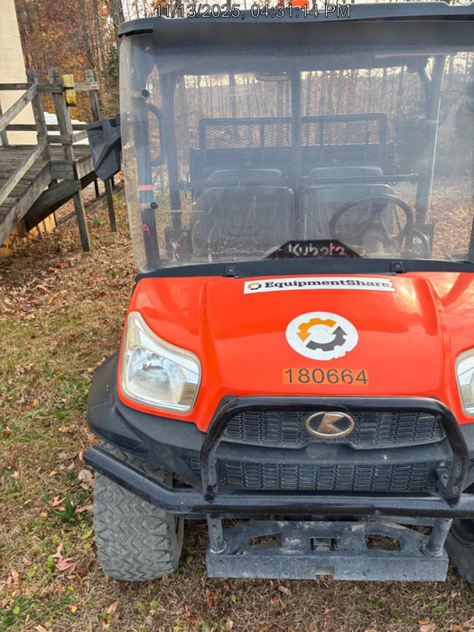 2021 Kubota RTV-X1140W-H Plastic Canopy, Windshield Acrylic Clear, LED Strobe Light, Wire Harness Kit, Back up Alarm