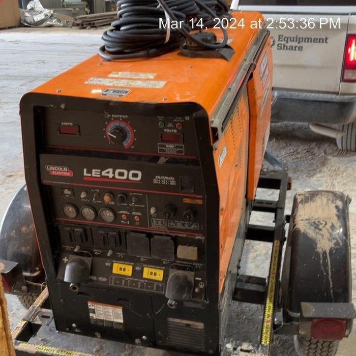 2023 Lincoln Electric LE400 Kubota V1505, Trlr, Cable Rack, Light Kit, ES Decals, T3