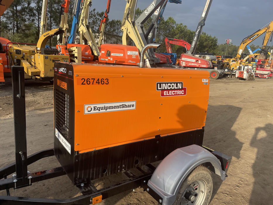 2022 Lincoln Electric LE400 Kubota V1505, Trlr, Cable Rack, Light Kit, ES Decals, T3