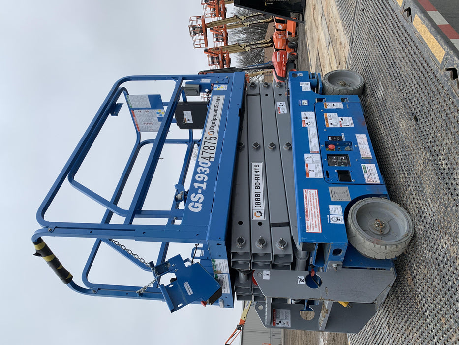 2019 Genie GS-1930 Fixed Rails with Chain Entry