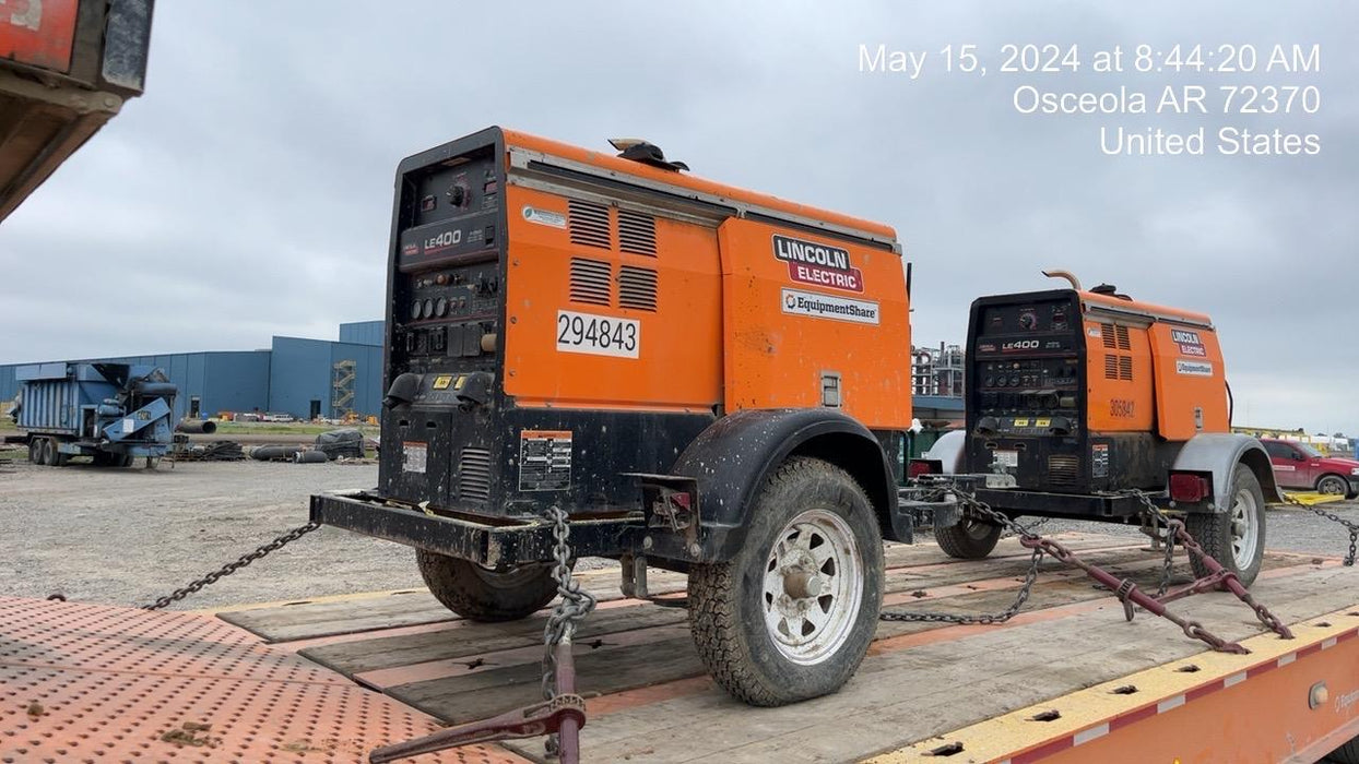 2023 Lincoln Electric LE400 Kubota V1505, Trlr, Cable Rack, Light Kit, ES Decals, T3