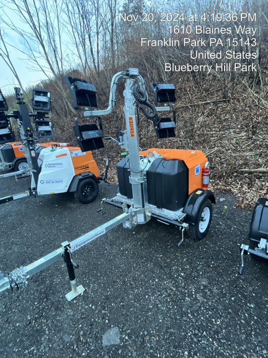 2024 Wanco WLTT-4MM4K Diesel, Deep Sea Controller, Shore Power Plug, Auto Start, (4) 350W LED Floodlights, 4kW Generator, 60 Gal Fuel Tank, 2" Ball, T3