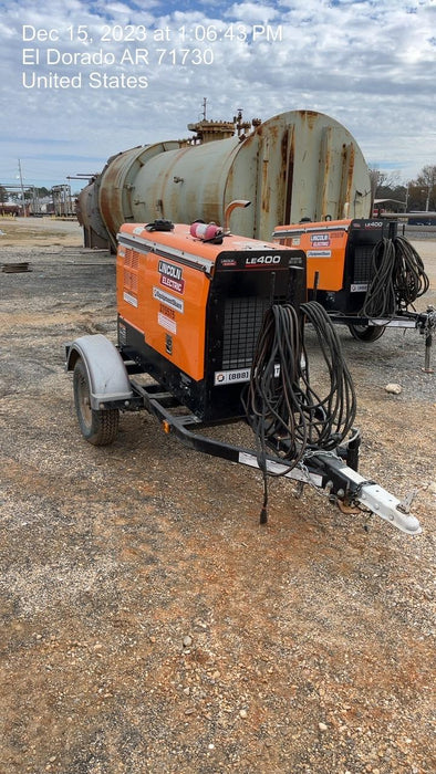 2022 Lincoln Electric LE400 Kubota V1505, Trlr, Cable Rack, Light Kit, ES Decals, T3