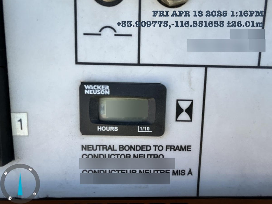 2019 Wacker Neuson LTV6L-MH Wacker Neuson LTV6L Mobile Light Tower w/Fuel Level Sensor Installed