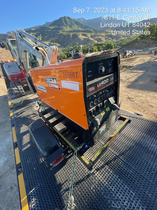 2022 Lincoln Electric LE400 Kubota V1505, Trlr, Cable Rack, Light Kit, ES Decals, T3