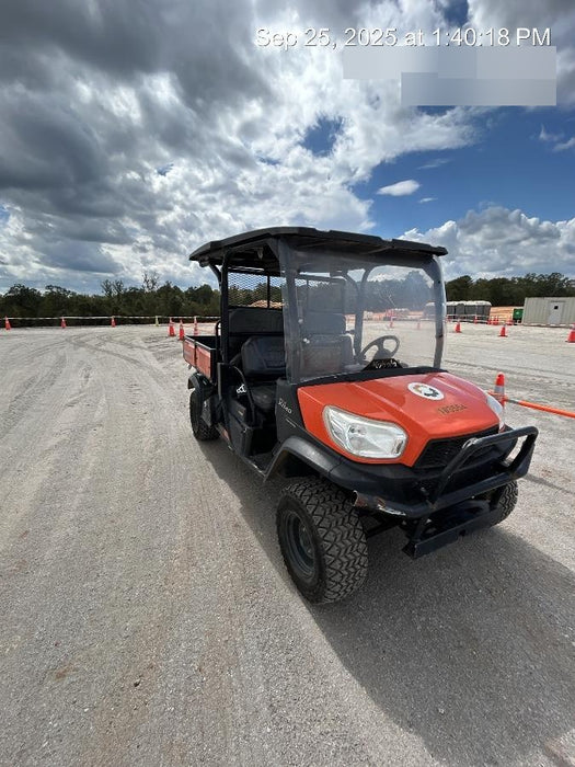Kubota RTV-X1140W-H 4WD utility cart -LED strobe -Windshield tempered glass -Plastic canopy -Wire harness kit -Backup alarm
