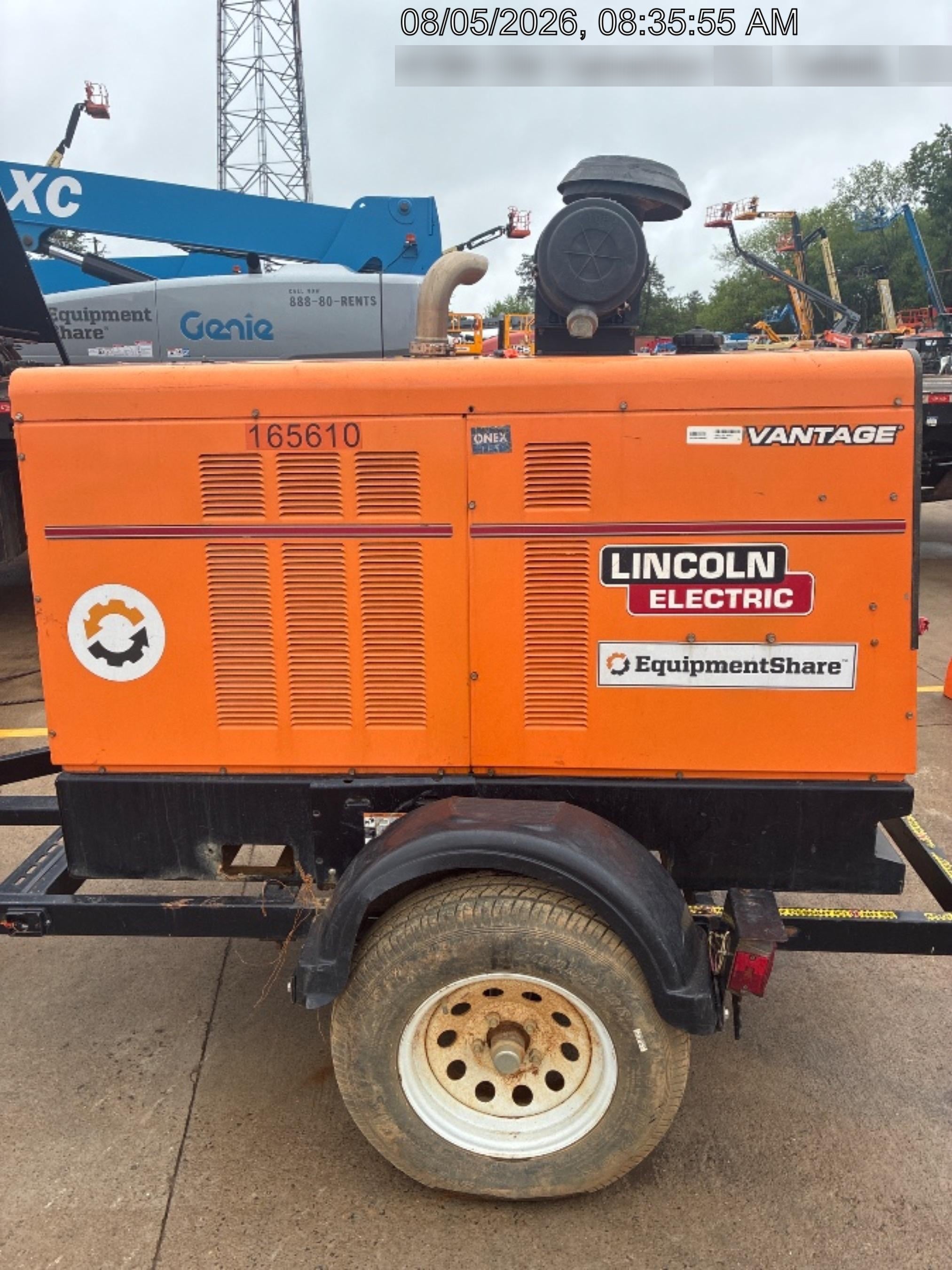 2021 Lincoln Electric Vantage 549X Ready Pak 3, ORANGE (includes trailer, cable rack, fender light kit)
