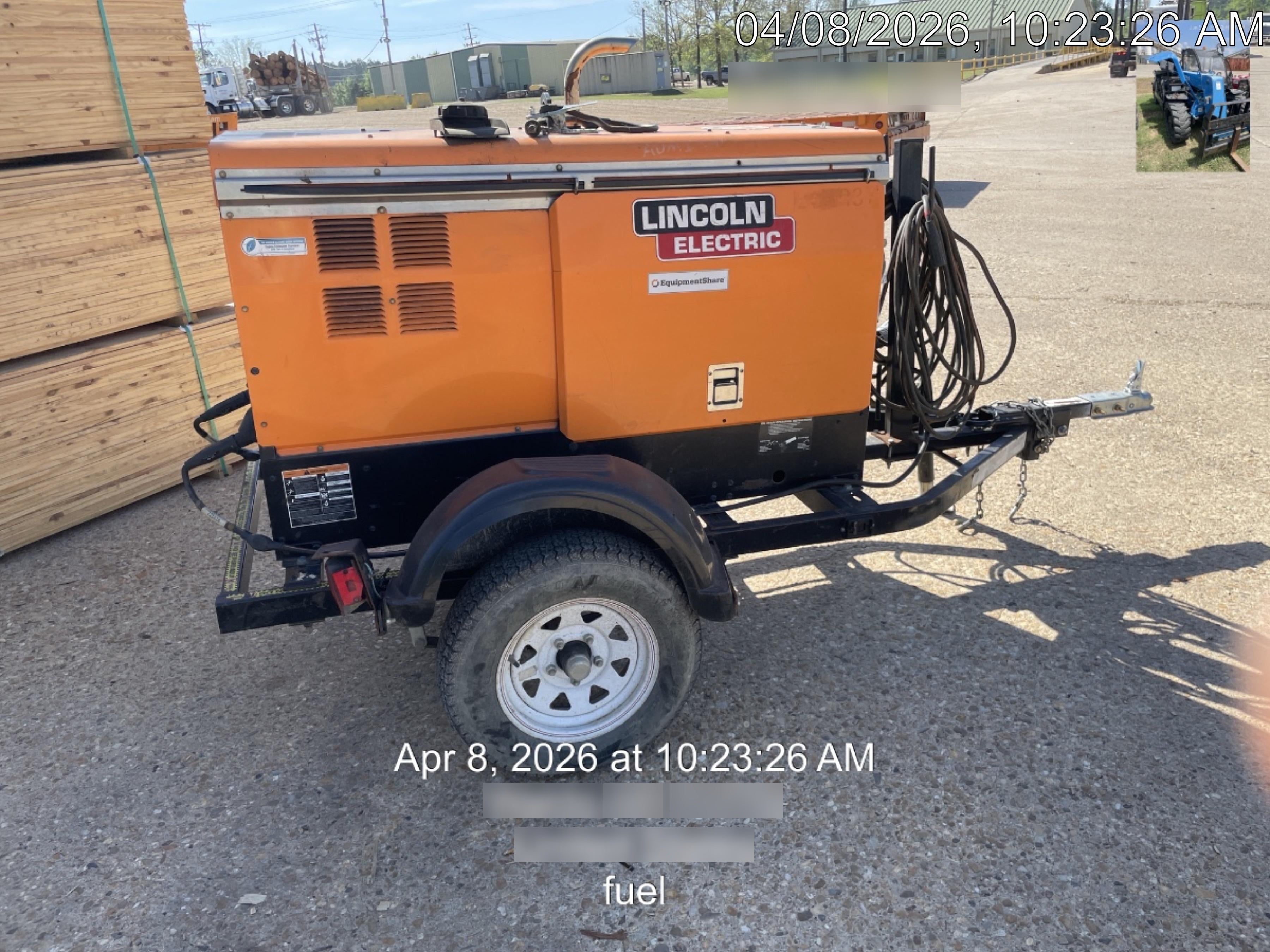 2022 Lincoln Electric LE400 Kubota V1505, Trlr, Cable Rack, Light Kit, ES Decals, T3
