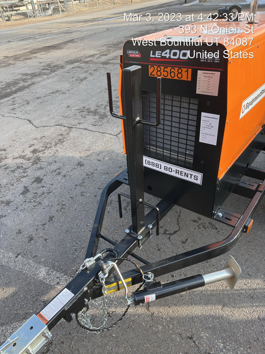 2022 Lincoln Electric LE400 Kubota V1505, Trlr, Cable Rack, Light Kit, ES Decals, T3