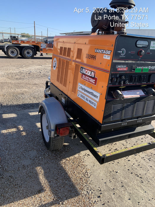 2022 Lincoln Electric Vantage 549X Crosslink Technology, Trailer Mounted, ES Decals, T3