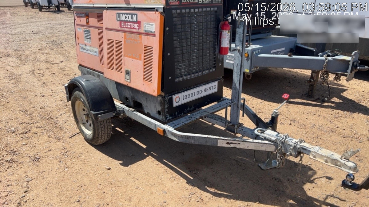 2021 Lincoln Electric Vantage 549X Ready Pak 3, ORANGE (includes trailer, cable rack, fender light kit)