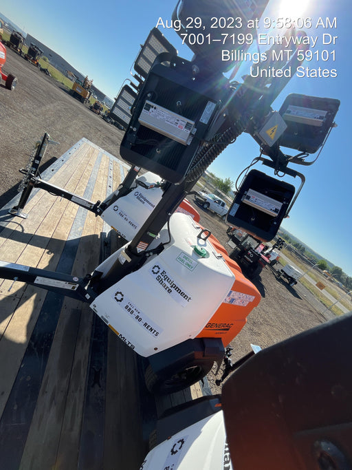 2023 Generac MLT2 Diesel, Flex Switch 120V Input, Powerzone Controller, (4) 320W LED Lights, 4kW Generator, 39.9 Gal Fuel Tank, 2" Ball, T3