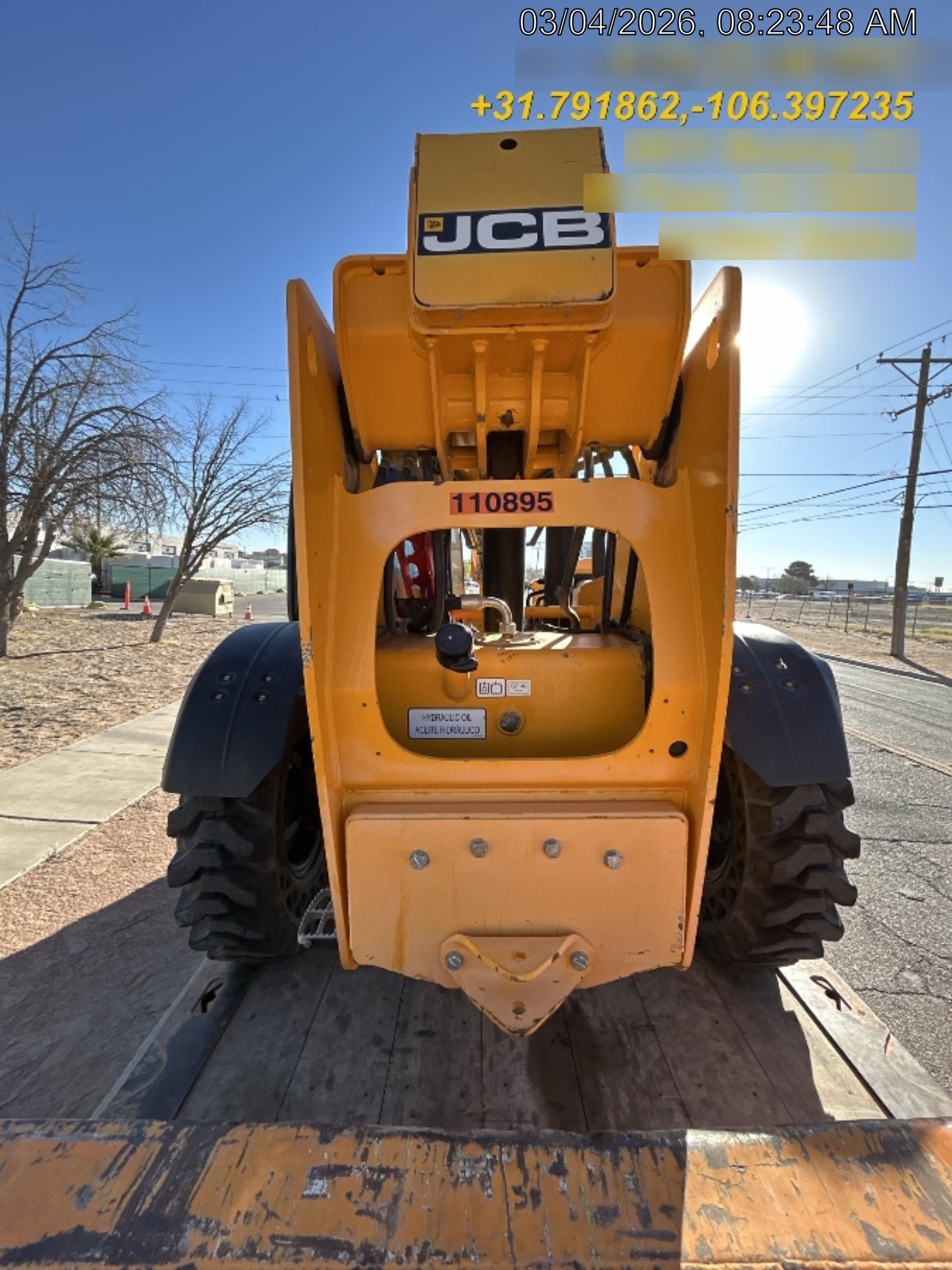 2020 JCB 509-42 Canopy, Solid Tires, Work Lights, Beacon, Aux Hydraulics, Back up Alarm, Lifting Eye, ES Decals