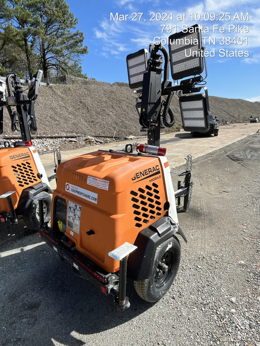 2023 Generac MLT2 Diesel, Flex Switch 120V Input, Powerzone Controller, 
(4) 320W LED Lights, 4kW Generator, 39.9 Gal Fuel Tank, 2" Ball, T3