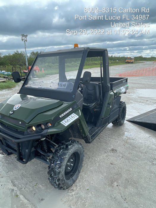 2021 Yanmar YU1000 Canopy, Steel Wheel, Poly WindShield, Beacon, Backup Alarm