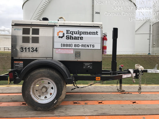 2019 Lincoln Electric Vantage 322 Welder Ready-Pak 3, Two wheel trailer, Fender and Light kit, Cable Rack