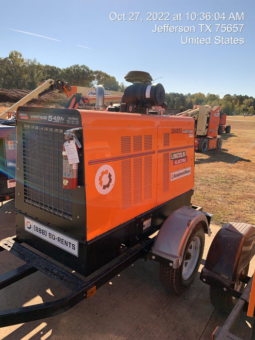 2022 Lincoln Electric LE400 Kubota V1505, Trlr, Cable Rack, Light Kit, ES Decals, T3