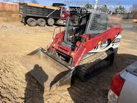2019 Takeuchi TL12V2C Cab/Heat/Air w/Auxiliary Hydraulics, 2 Speed, Hydraulic QC 80" Tooth Bucket, 48" Pallet Forks