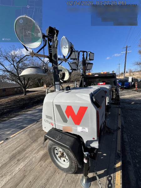 2019 Wacker Neuson LTV6L-MH Mobile Light Tower w/Fuel Level Sensor Installed