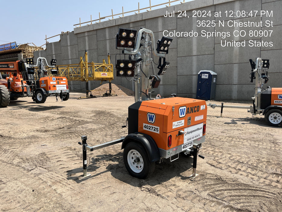 2024 Wanco WLTT-4MM4K Diesel, Deep Sea Controller, Shore Power Plug, Auto Start, (4) 350W LED Floodlights, 4kW Generator, 60 Gal Fuel Tank, 2" Ball, T3