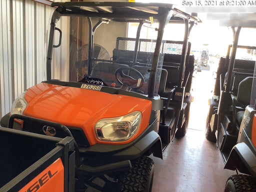 2021 Kubota RTV-X1140W-H Plastic Canopy, Windshield Acrylic Clear, LED Strobe Light, Wire Harness Kit, Back up Alarm