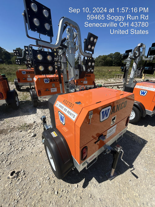 2024 Wanco WLTT-4MM4K Diesel, Deep Sea Controller, Shore Power Plug, Auto Start, (4) 350W LED Floodlights, 4kW Generator, 60 Gal Fuel Tank, 2" Ball, T3