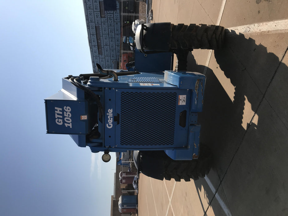 2019 Genie GTH-1056 Canopy, Solid RT Tires, LED Work Lights, Beacon 60" QA Carriage, 60" Forks