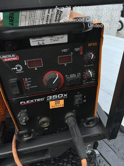 2025 LINCOLN ELECTRIC FLEXTEC 350X