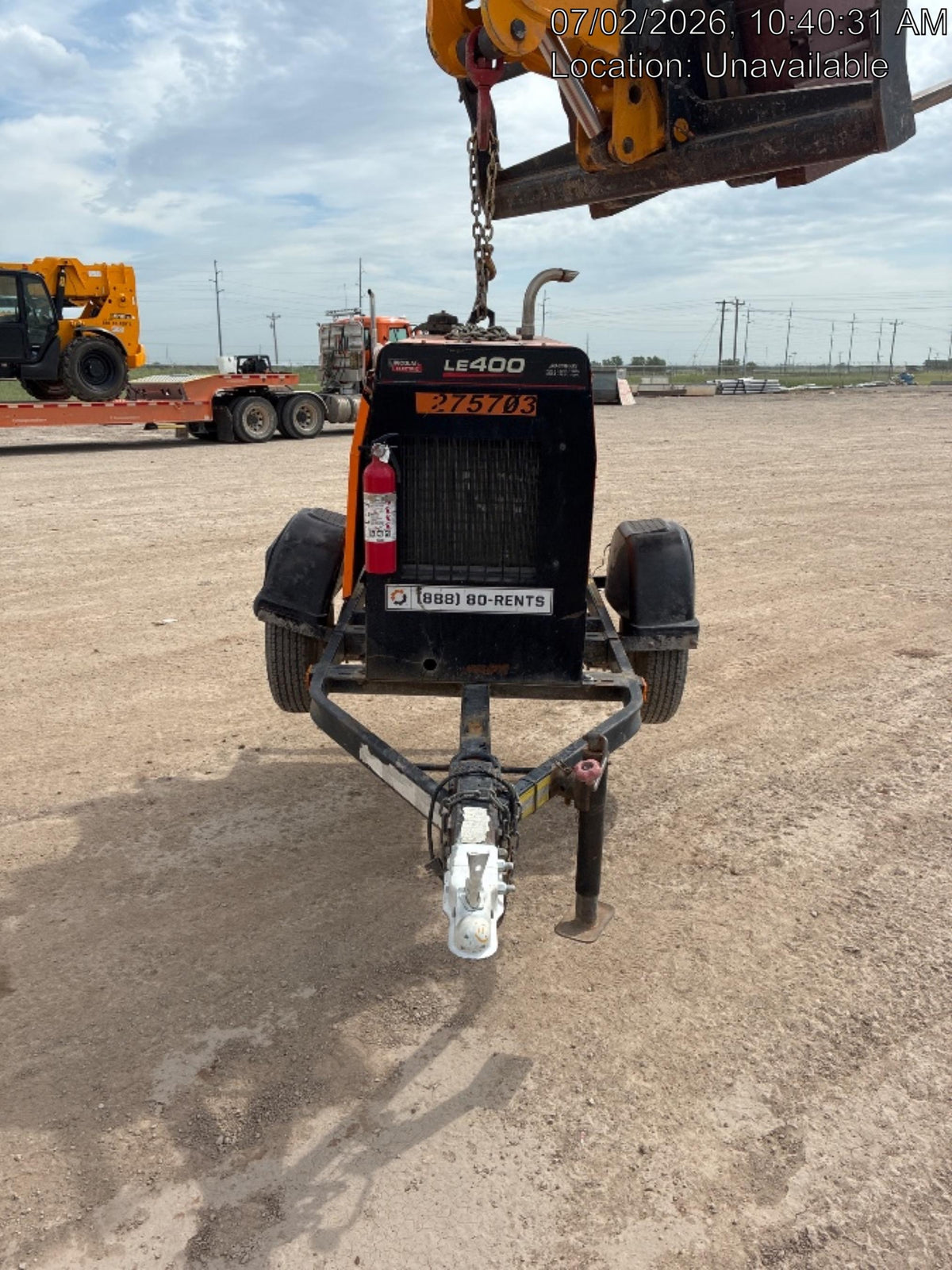 2022 Lincoln Electric LE400 Kubota V1505, Trlr, Cable Rack, Light Kit, ES Decals, T3