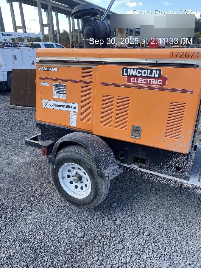 2021 Lincoln Electric Vantage 549X Ready Pak 3, ORANGE (includes trailer, cable rack, fender light kit)