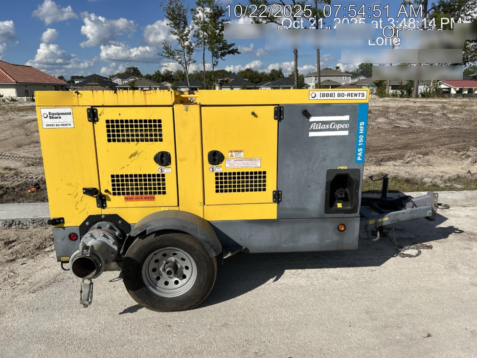2020 ATLAS COPCO PAS 150 HF CS Enclosed