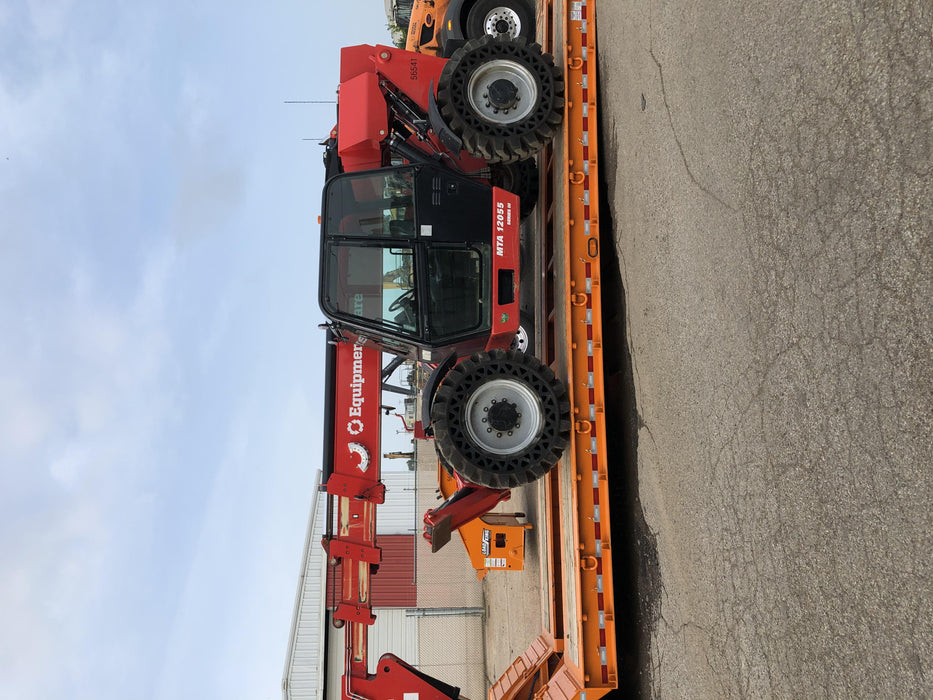 2020 Manitou MTA12055SER3 Cab/Heat/Air, Solid Tires, Amber Strobe, Lift Hook w/66" Carriage, 60" Forks