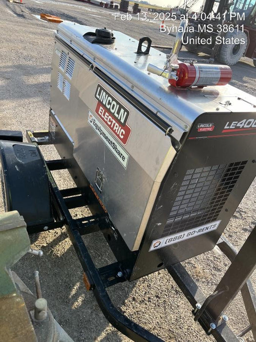 2024 Lincoln Electric LE400 Kubota V1505, Trlr, Cable Rack, Light Kit, ES Decals, T3