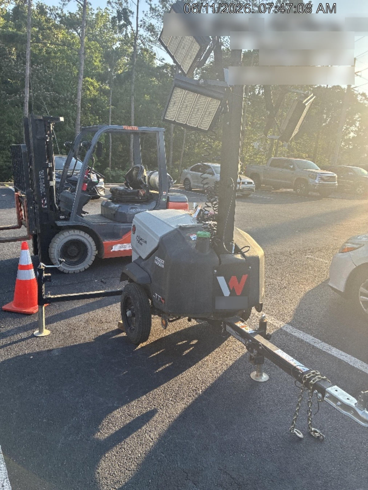 2024 Wacker Neuson LTT4 Diesel, Kohler KDW702, Deep Sea Controller, Auto Start, LED 320W, Bypass Outlet, T3