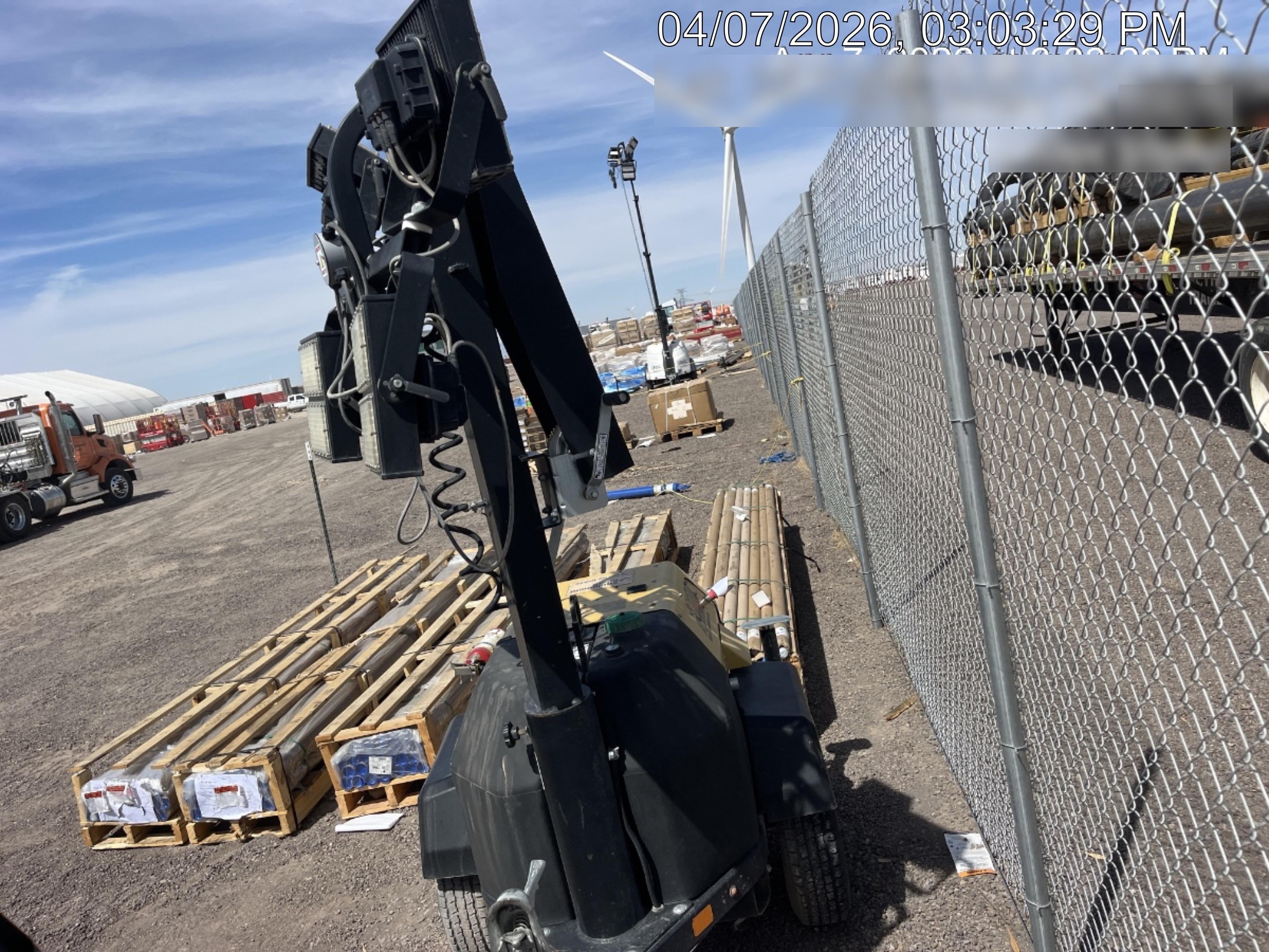 2022 Allmand NLV3GR (4) LED Light Fixture 350W, 23' Vertical Mast, 3kW Prime, Towable, Deep Sea L401, Leveling Jacks, Yanmar T4F 5.8hp