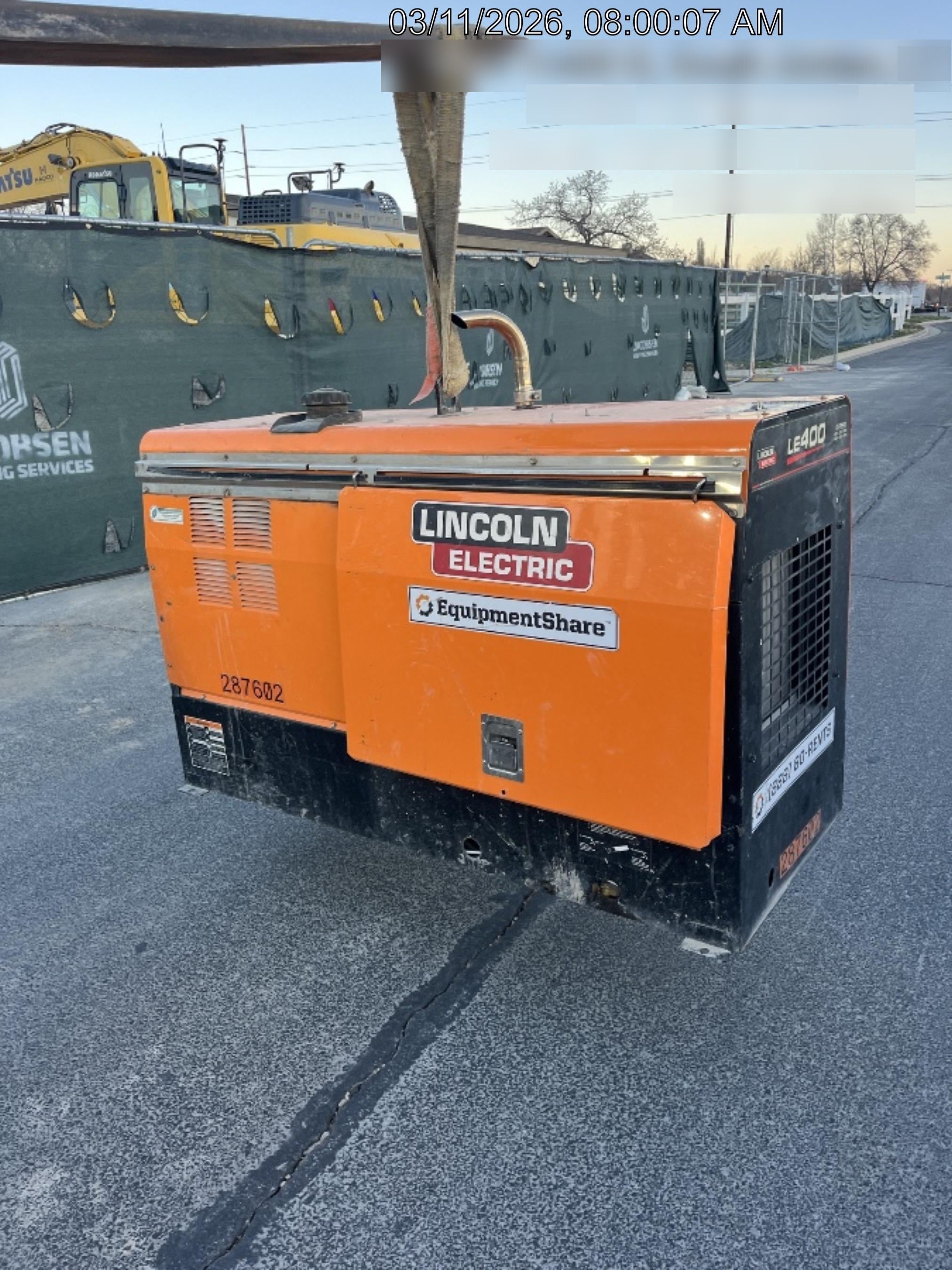 2023 Lincoln Electric LE400 Kubota V1505, Trlr, Cable Rack, Light Kit, ES Decals, T3