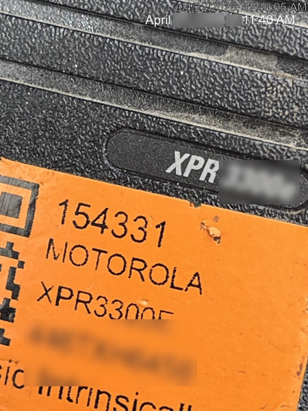 2021 MOTOROLA XPR3300E